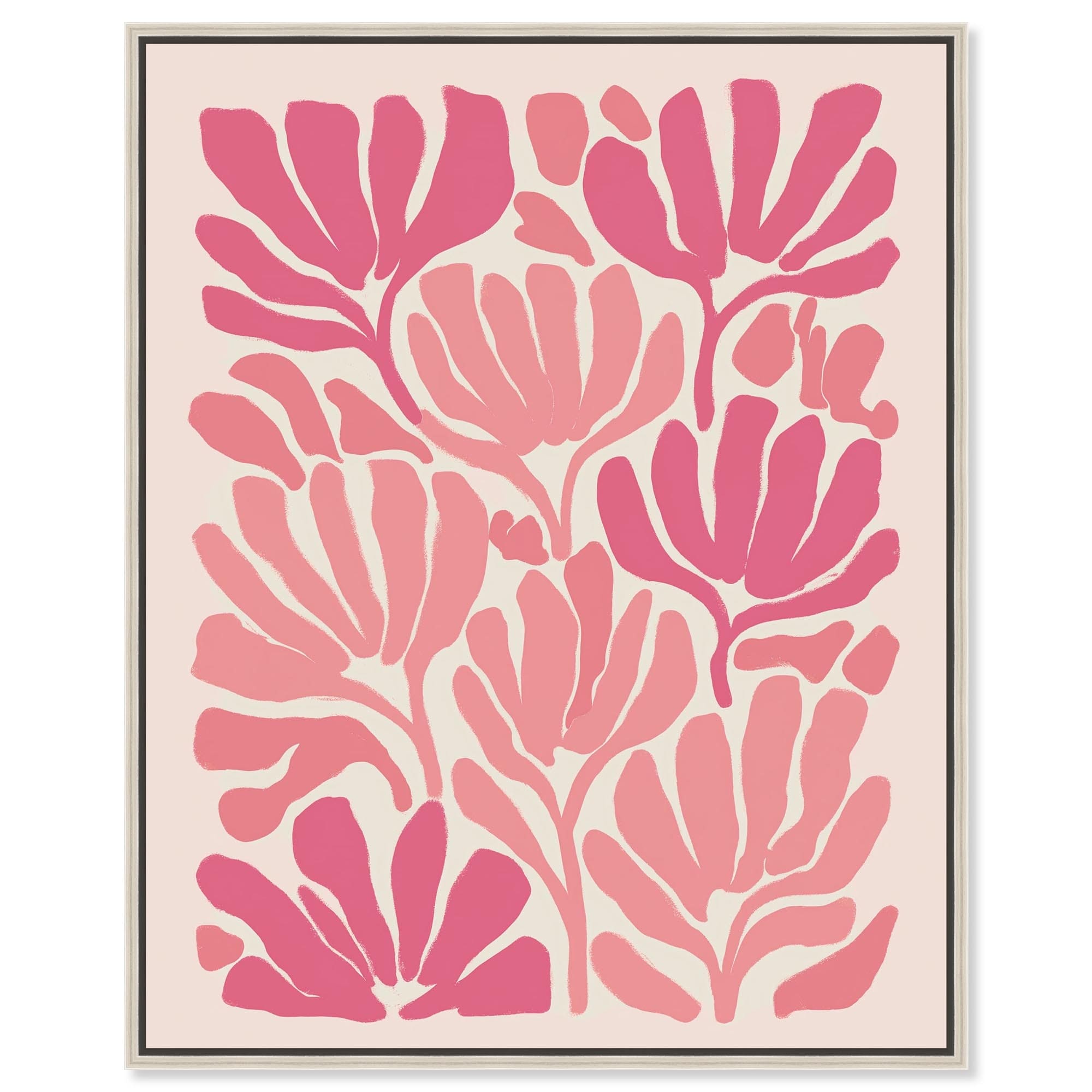 Wall Garden I Boho Decor Framed Canvas Print by Art Remedy