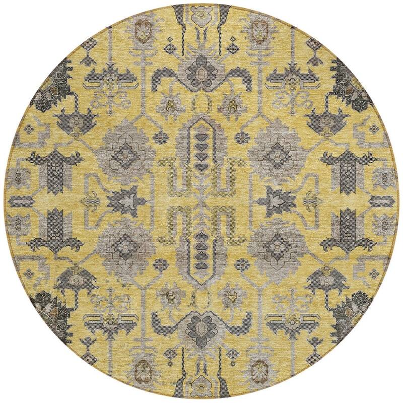 HomeRoots Oriental Traditional Rectangle Outdoor Rug