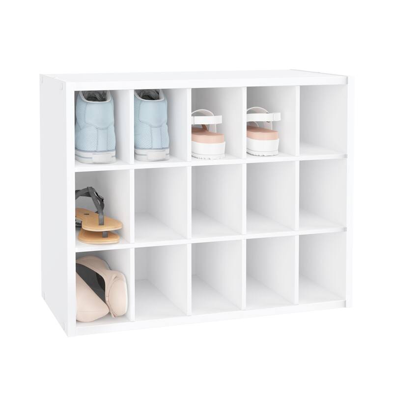 ClosetMaid Stackable Storage 15-Shoe Cube Organizer