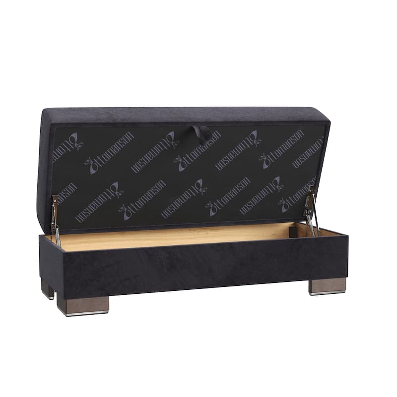 Upholstered Ottoman with Storage