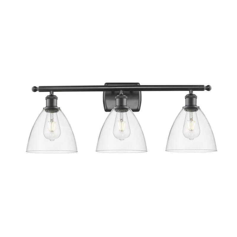 Innovations Lighting 516-3W-11-28 Bristol Vanity Bristol 3 Light 28" - Oil Rubbed Bronze / Clear