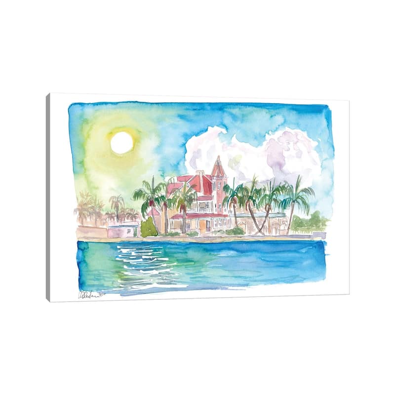 iCanvas "Southernmost Key West Florida Water Reflections And House" by Markus & Martina Bleichner Canvas Print