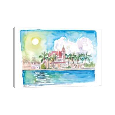iCanvas "Southernmost Key West Florida Water Reflections And House" by Markus & Martina Bleichner Canvas Print