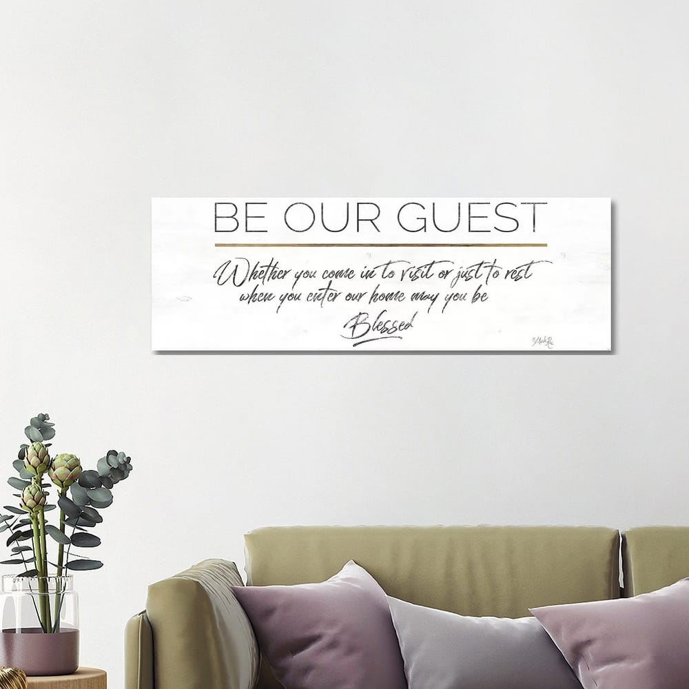 iCanvas "Be Our Guest" by Marla Rae Canvas Print