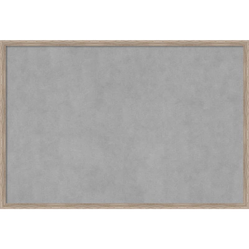 Amanti Art Hardwood Wedge White Wash Framed Magnetic Board