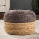 preview thumbnail 20 of 23, The Curated Nomad Camarillo Modern Jute Pouf/ Floor Pillow
