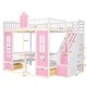 preview thumbnail 52 of 50, Full-Over-Full Bunk Bed with Changeable Table