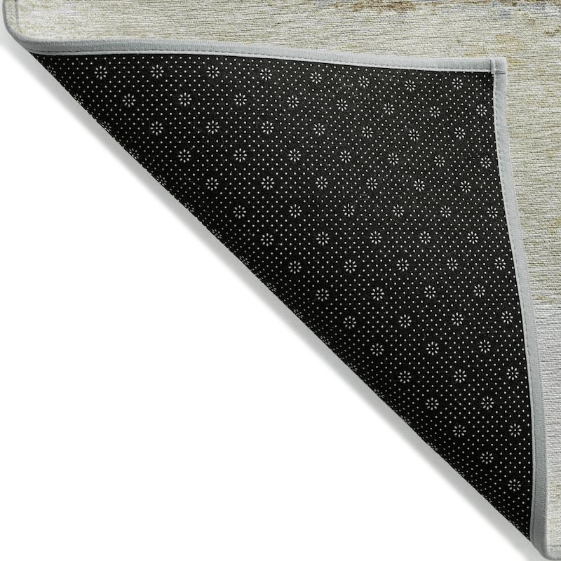 Machine Washable Indoor/Outdoor Watercolor Ombre Chantille Rug