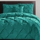 preview thumbnail 11 of 34, VCNY Home Carmen 3-Piece Pintuck Duvet Cover Set Teal - King
