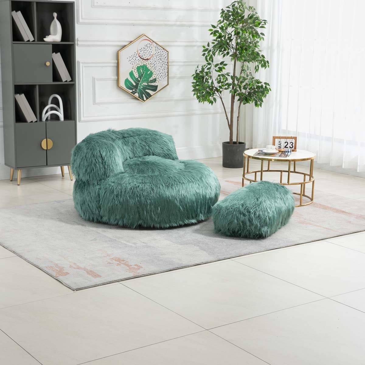 Bean bag online footstool