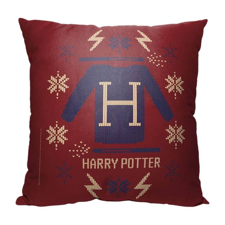 Warner Brothers Harry Potter Harry's Sweater 1 Inch Throw Pillow