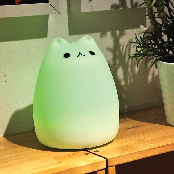 Shop What On Earth Color Changing Led Cat Night Light Cute