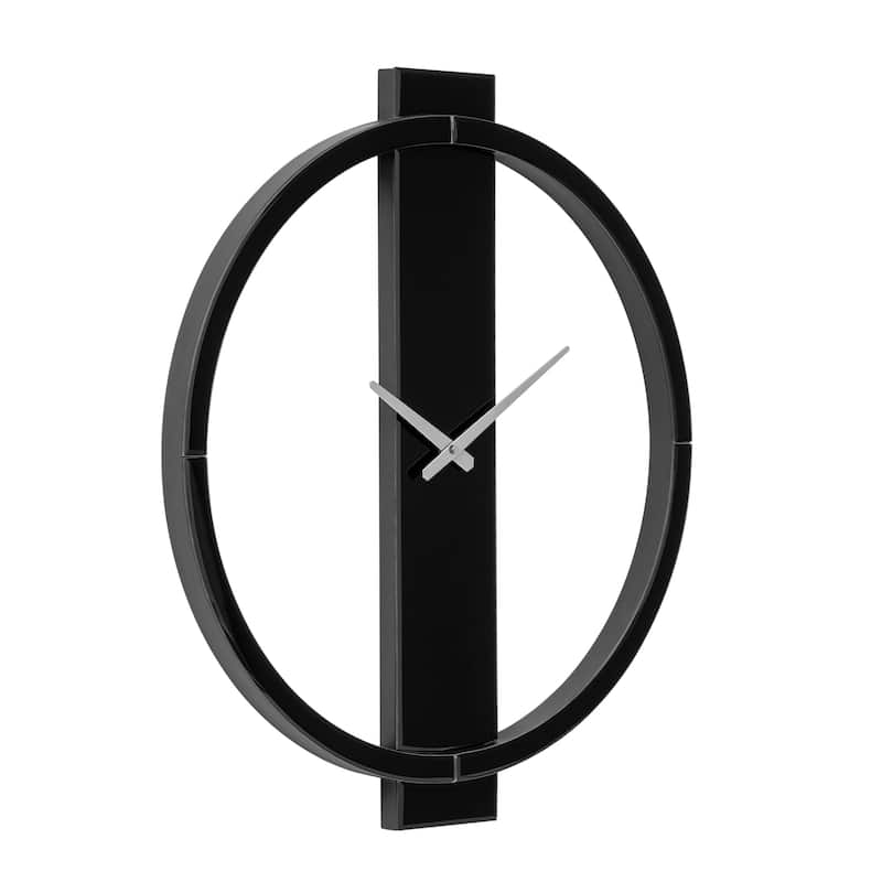 Glass Round Wall Clock 24 Inches