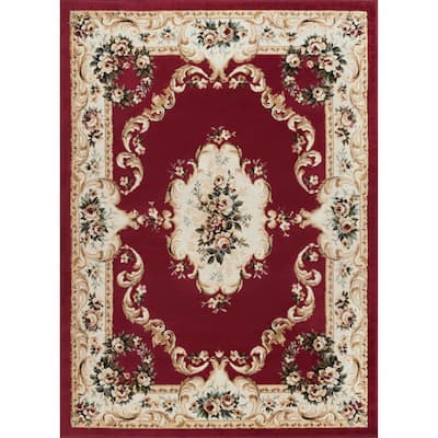 Copper Grove Tunxis Traditional Red Area Rug