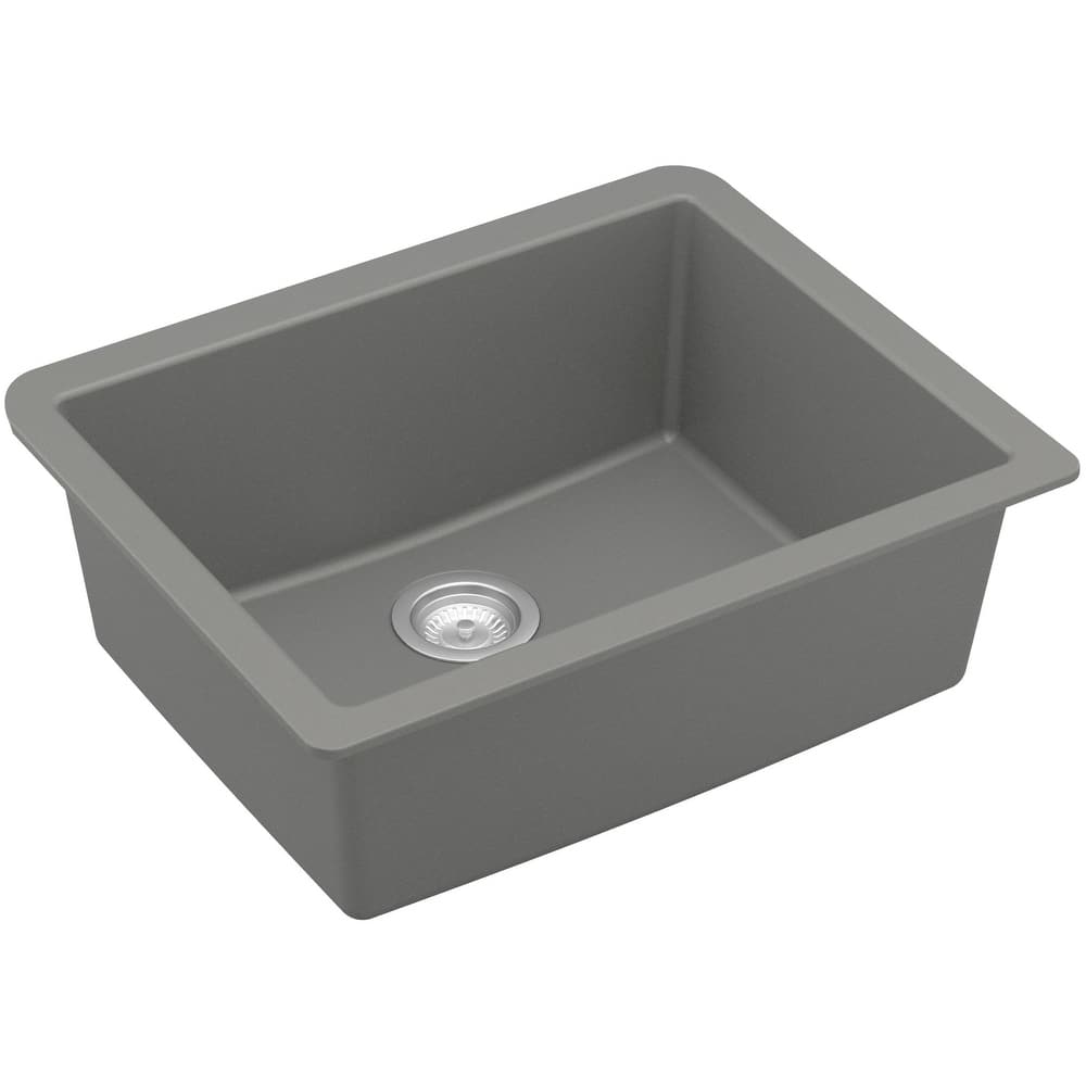 Karran USA QU-820 Quartz QU 24-3/8" Undermount Single Basin Quartz