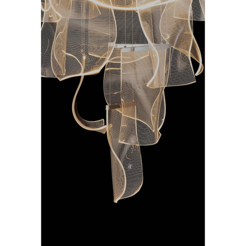 Luxury Acrylic Chandelier 31.5" Wide 16 lights LED Multi Light