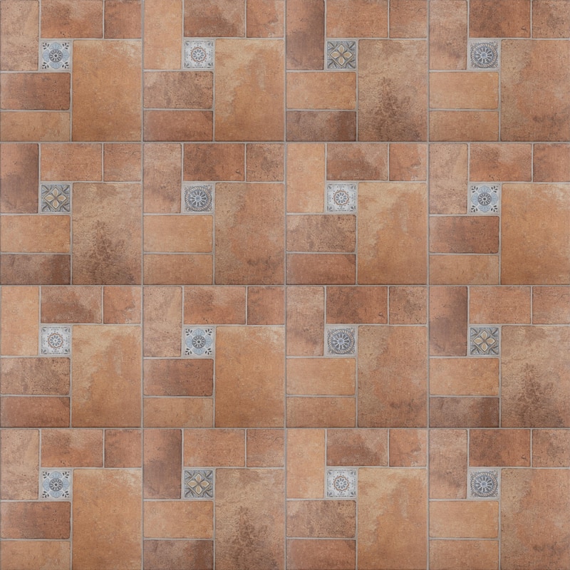 Merola Tile Tovar Cotto 17-3/4" x 17-3/4" Ceramic Floor and Wall Tile