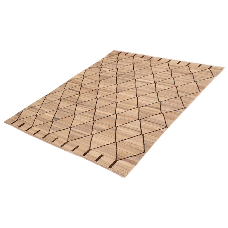 Sivas Beige, Tan Kilim 8'6" x 11'5" - 8'6 x 11'5