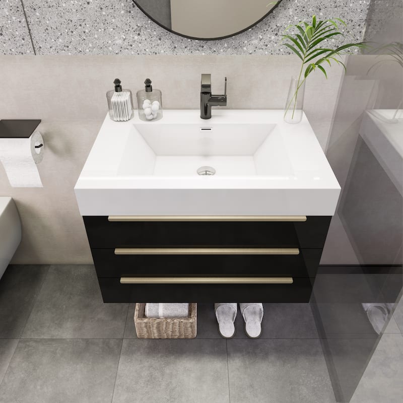 Noble 30" Wall Mounting Vanity with Reinforced Acrylic Sink