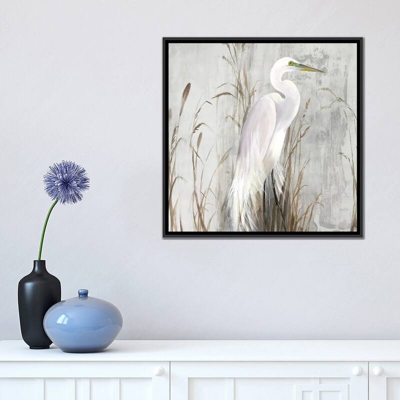 iCanvas "Heron in the Reeds" by Aimee Wilson Framed Canvas Print