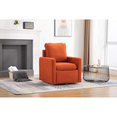 Swivel Barrel Chair, Comfy Accent Sofa Chair for Living Room, 360 Degree Swivel Barrel Club Chair, Leisure Arm Chair for Nursery