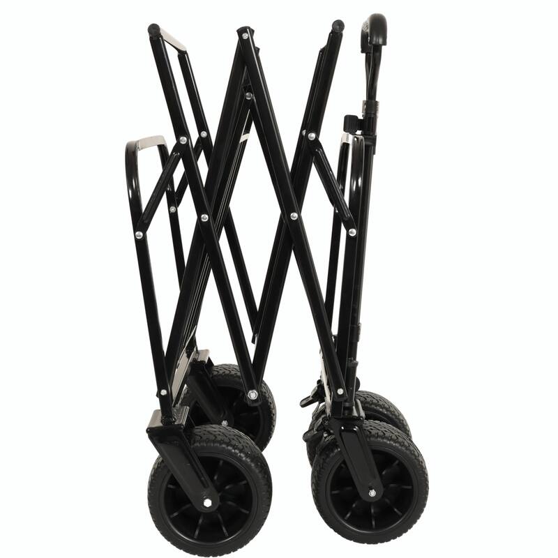 440lbs Collapsible Foldable Wagon Cart - Beach Wagon, Utility Cart, Grocery Cart