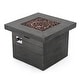 preview thumbnail 12 of 41, Dakota Magnesium Oxide Square Gas Fire Pit by Christopher Knight Home