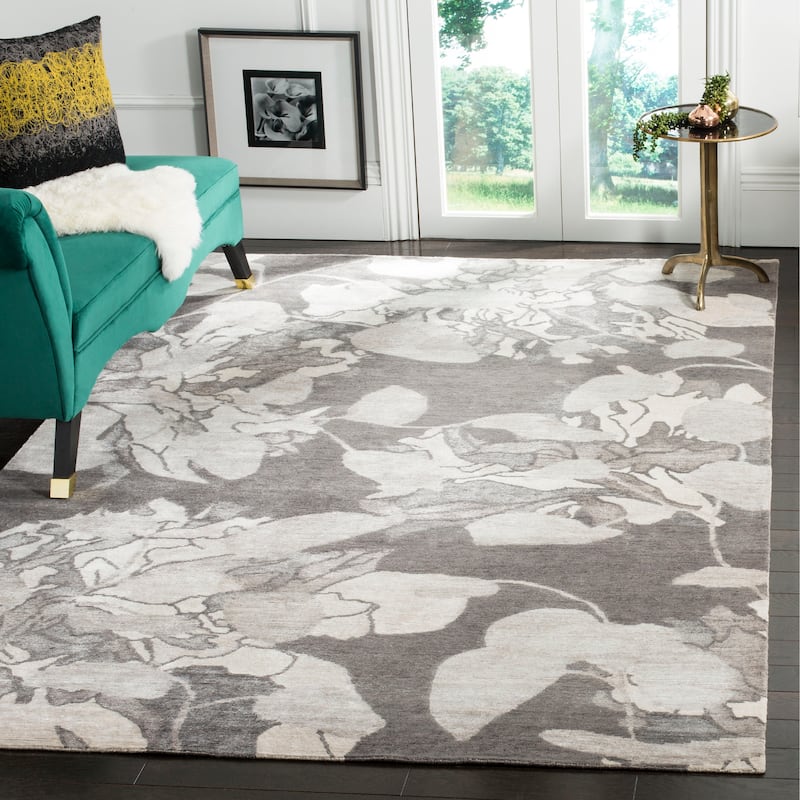 SAFAVIEH Couture Hand-knotted Tibetan Mair Modern Wool Rug