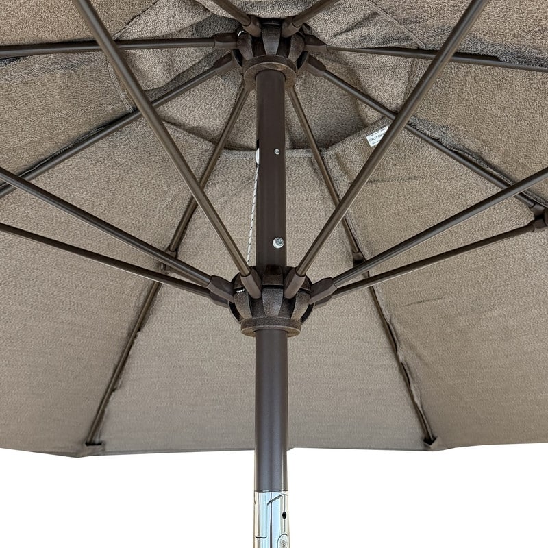 Tropishade 7.5' Market Umbrella with Sunbrella 5478 Tanner Birch