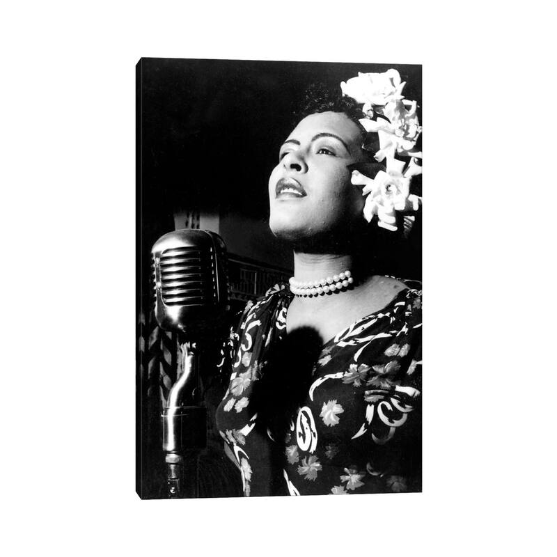 iCanvas "Jazz and blues Singer Billie Holiday in the 1940s " by Rue Des Archives Canvas Print
