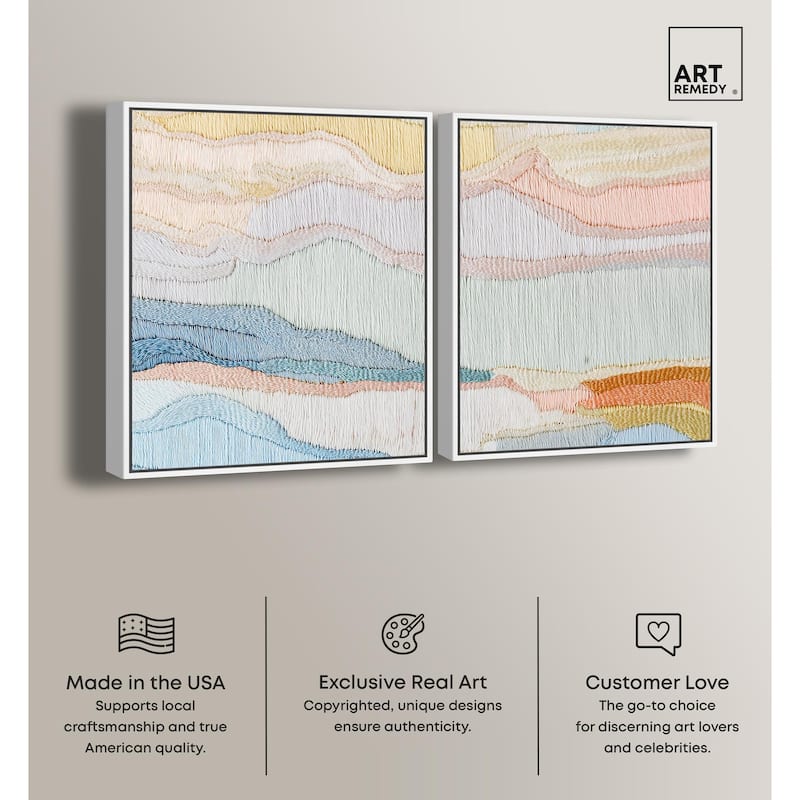 Gentle Breeze II Canvas Set of 2 by Art Remedy