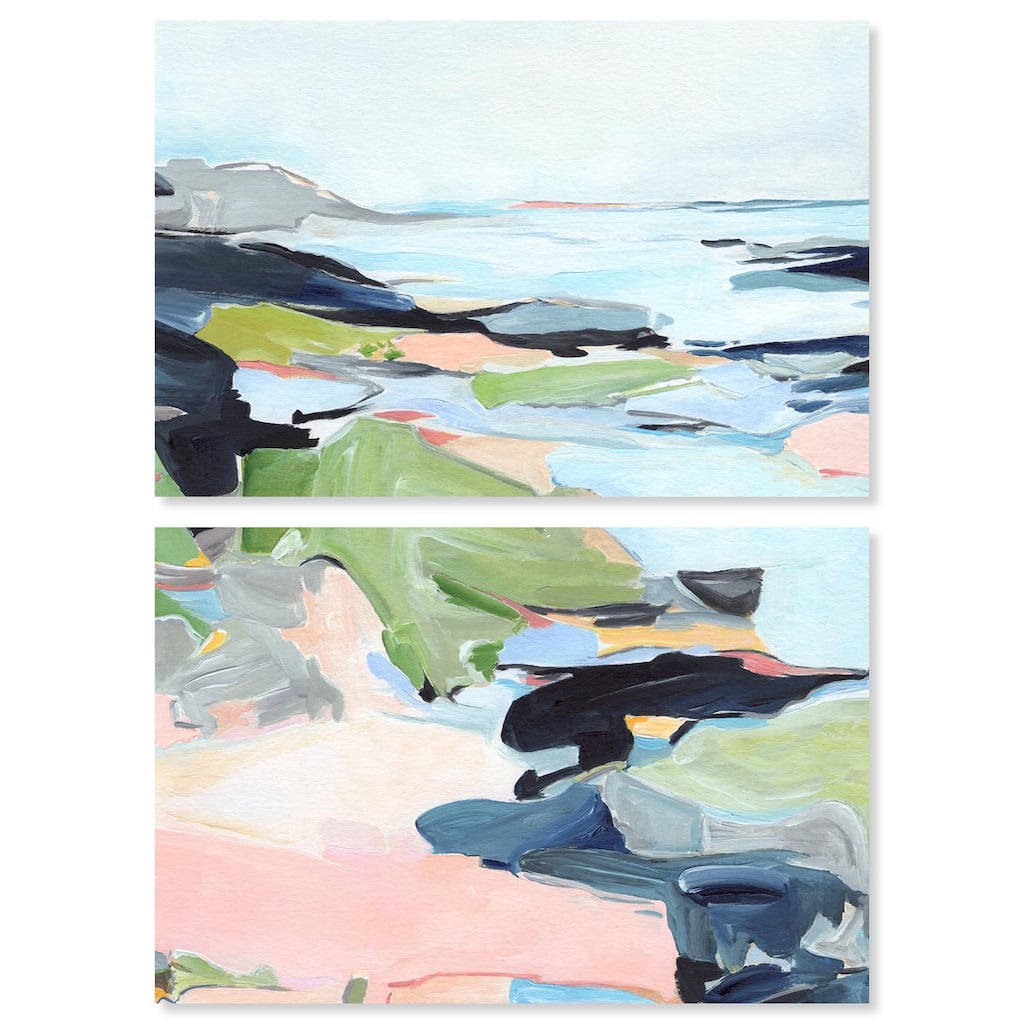 Between Seasons I Canvas Set of 2 by Art Remedy, Gallery Wrapped