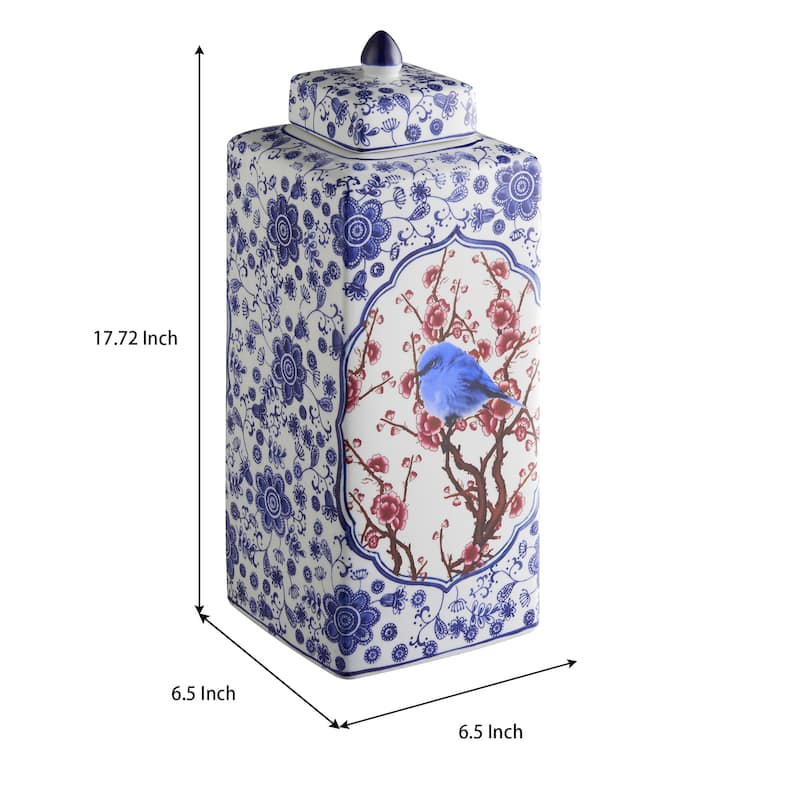 Acroma Handmade Ceramic Ginger Jar with Lid
