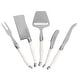 preview thumbnail 2 of 3, French Home 5-Piece Laguiole Cheese Knife, Fork, and Slicer Set with Faux Ivory Handles