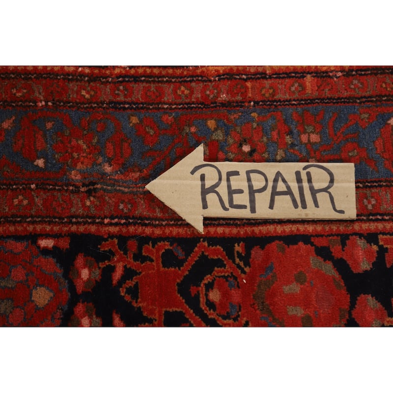 Hand Knotted Oriental 100% Wool Carpet Traditional Floral Oranges & Rust Malayer Area Rug - 6' 6'' X 4' 5''
