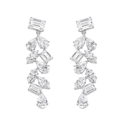 Auriya 14k Gold 14ctw Drop Down Lab Grown Diamond Earrings (F-G VS)