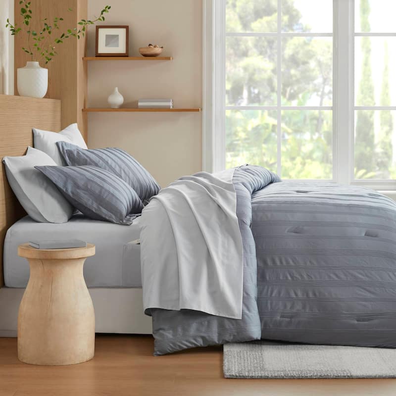 Chelsea Square Logan Woven Striped Comforter Set