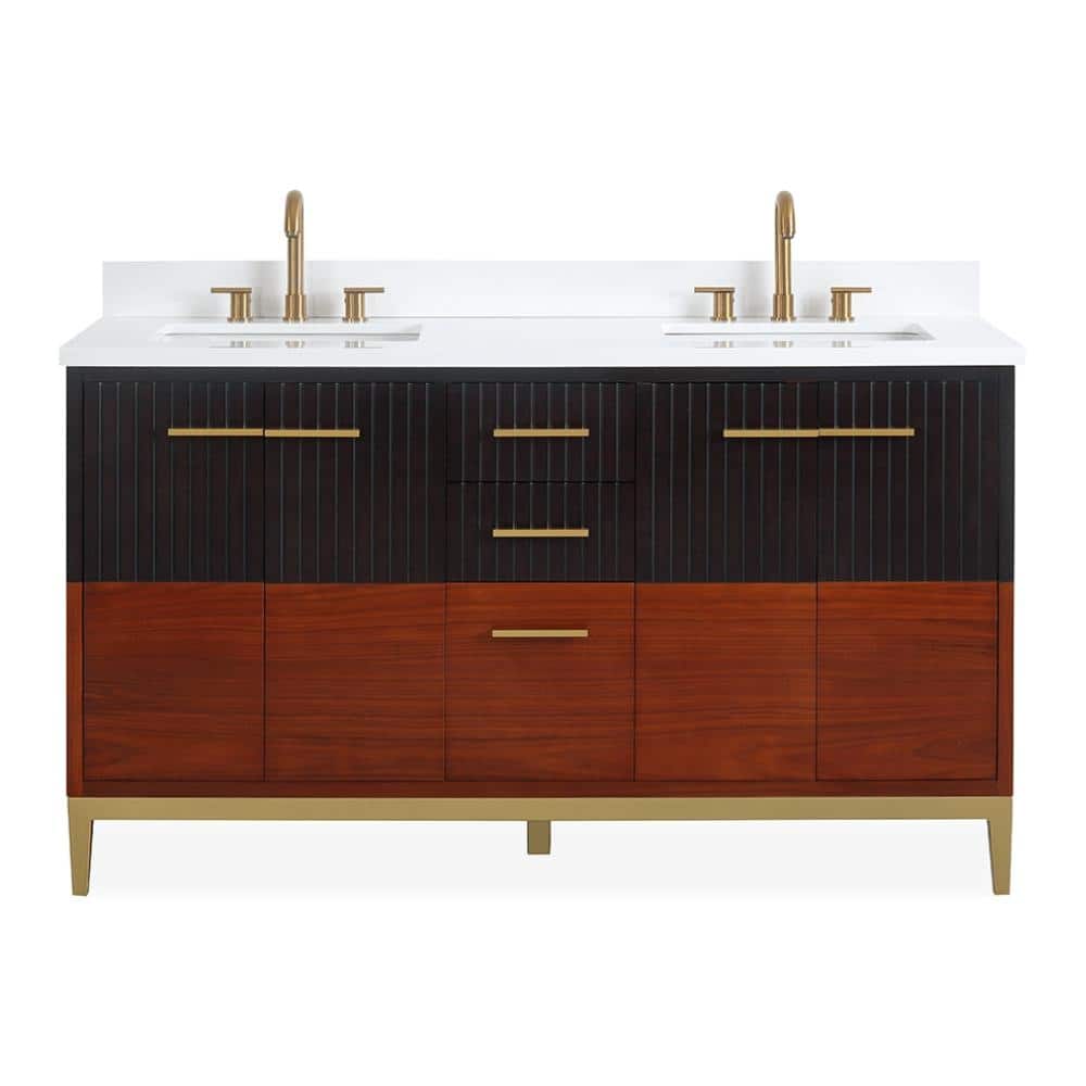 60 Inch Modern Double Sink Bathroom Vanity - 60 Inch