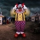 preview thumbnail 11 of 10, Haunted Hill Farm Puddin the Startling Arms Clown by Tekky, Premium Talking Halloween Animatronic, Plug-In or Battery
