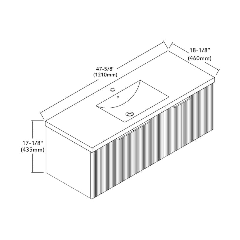 Dillon 48" Single Vanity Set