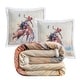 preview thumbnail 22 of 158, Indigo Hill by HiEnd Accents Campfire Sherpa Fleece Throw, 1PC or 3PC 3-Piece - Buster