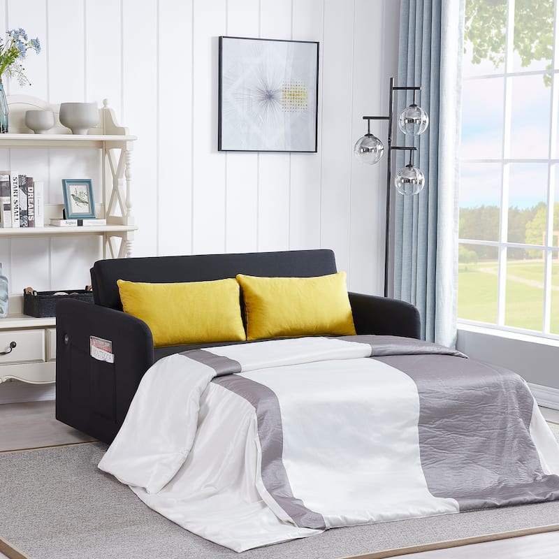 Twins Fabric Sofa Bed