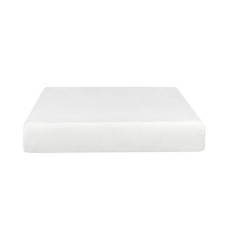Bree 10 Inch Plush XL Twin Size Mattress with Gel Foam, Aloe Vera Infused