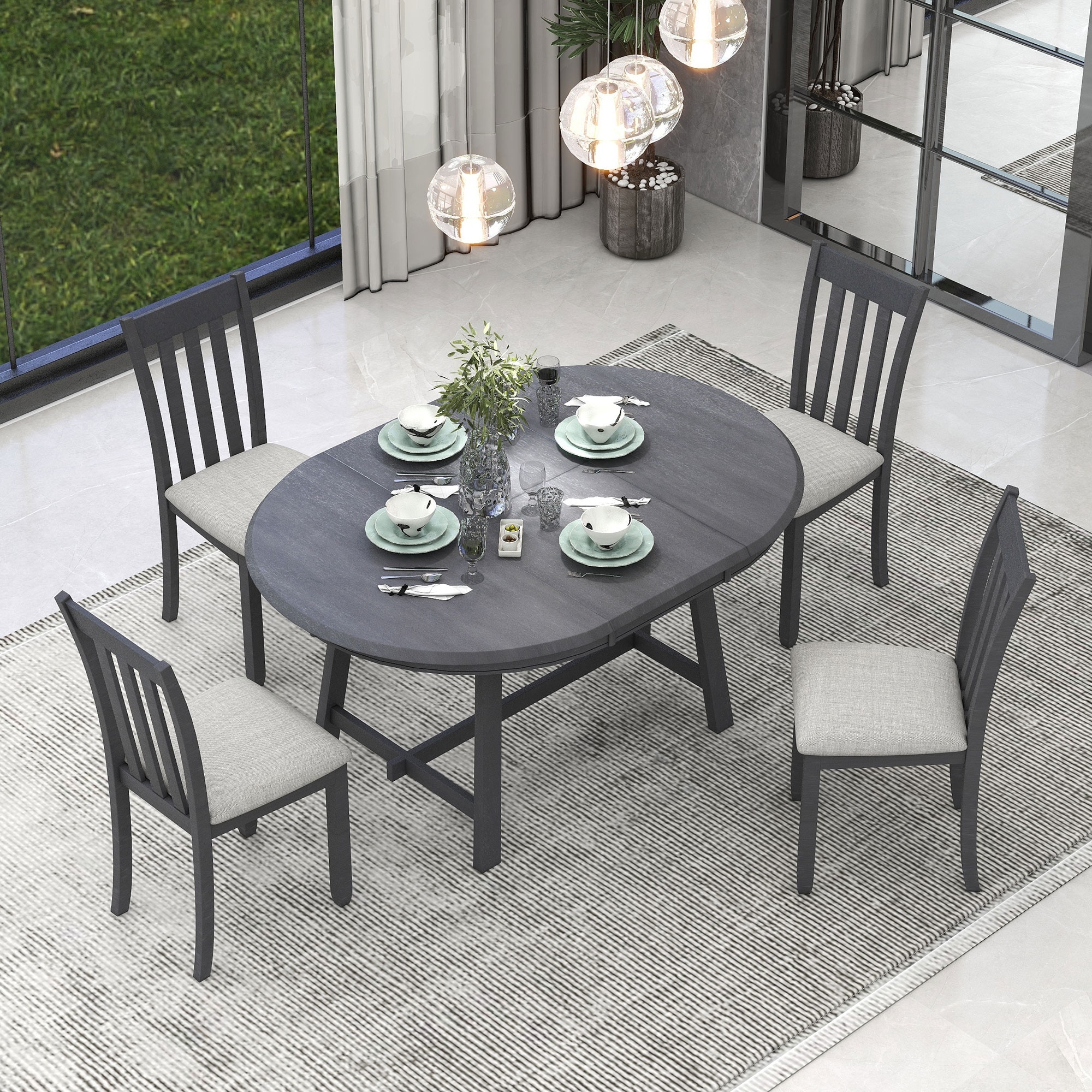Patio table sales with hidden chairs