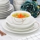 preview thumbnail 8 of 7, Elama Sydney 24 Piece Porcelain Double Bowl Dinnerware Set, Service for 6