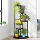 preview thumbnail 11 of 10, 4-Tier Plant Stand Indoor, Wood Plant Flower Shelf Holders for Balcony