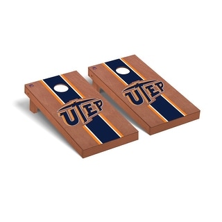 Texas El Paso UTEP Miners Rosewood Cornhole Board Set