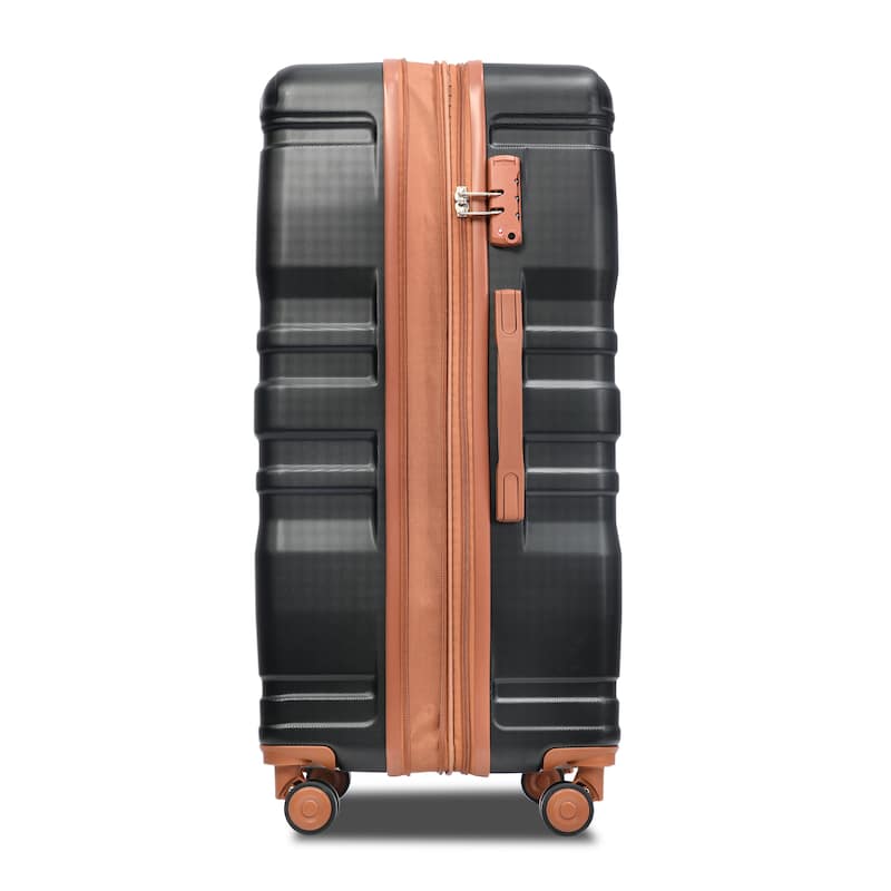 3 Pcs Luggage Set, Expandable ABS Hardshell Suitcases Spinner Wheels with TSA Lock 20''24''28''