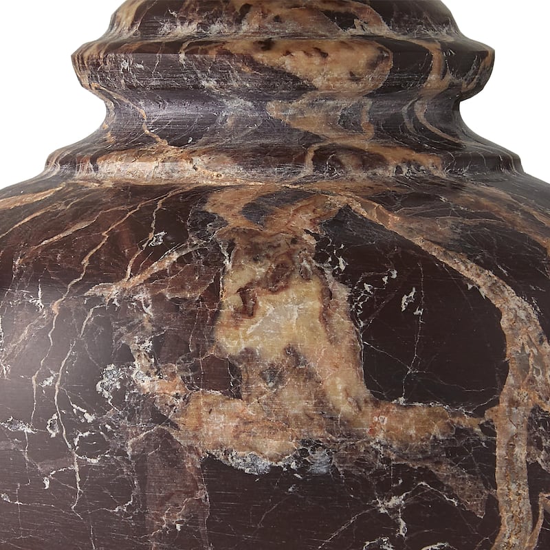 Currey & Company Piccolo Brown Mini Table Lamp - 9"h x 6"dia
