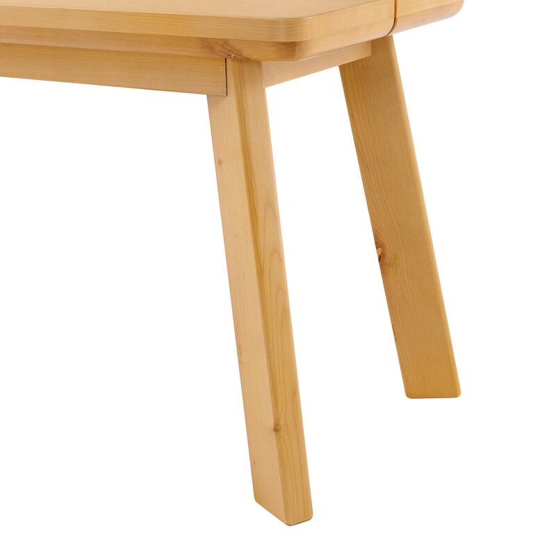 Shelburne 73" Dining Table with Two Benches, Set of 3